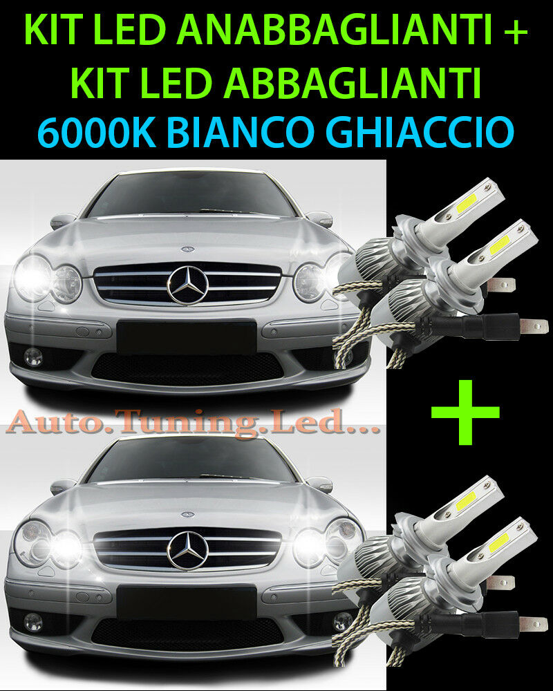 KIT LED LAMPADE ABBAGLIANTI & ANABBAGLIANTI PER MERCEDES CLK W209 2002-2009 -.