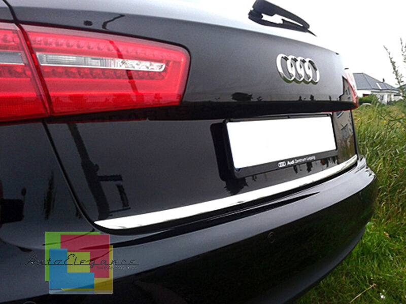 AUDI A6 4G C7 AVANT 2012 IN POI BARRA CROMATA MADANATURA POSTERIORE ADESIVE AUTOELEGANCERICAMBI