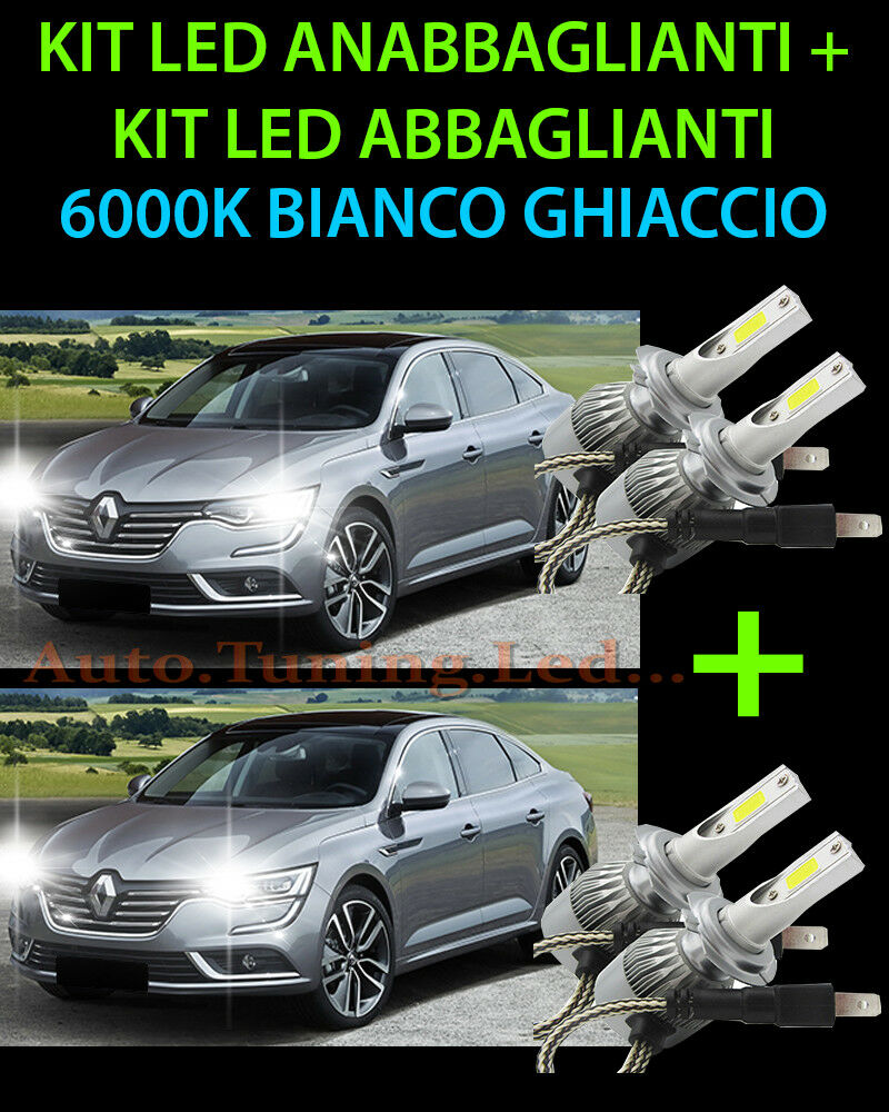 KIT LED LAMPADE ABBAGLIANTI & ANABBAGLIANTI PER RENAULT TALISMAN 2013 IN POI -.