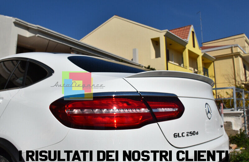 SPOILER POSTERIORE COFANO MERCEDES GLC COUPE C253 2015+ TOP QUALITA' ABS BIANCO