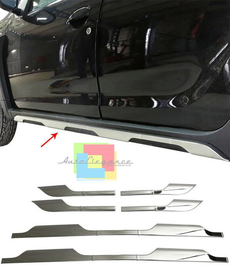 MODANATURE ADESIVE PER DACIA DUSTER II 2018+ CORNICI CROMATE ACCIAIO INOX .