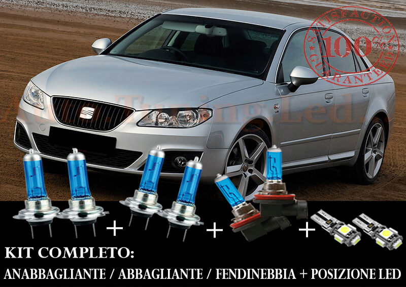 SEAT EXEO - EXEO ST SET COMPLETO LAMPADE BLU XENON + POSIZIONE A LED
