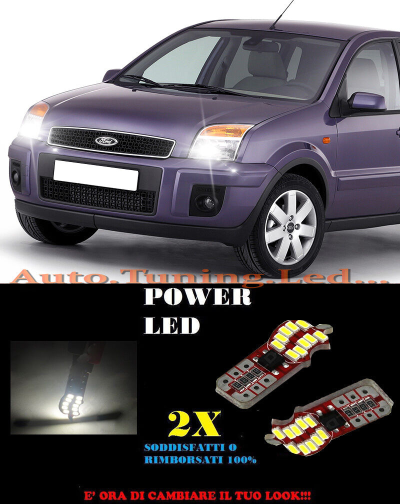 LUCI POSIZIONE FORD FUSION 2002-2012 CANBUS T10 BIANCO 20 LED SUPER QUALITA
