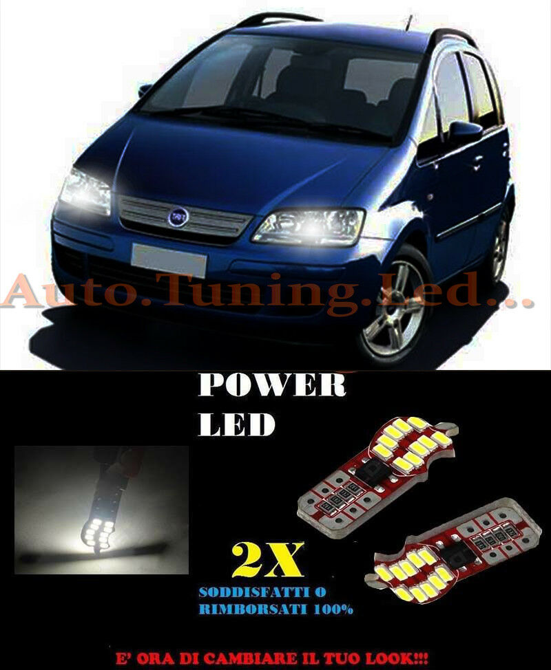 POSITION LIGHTS FIAT IDEA CANBUS T10 WHITE 20 LED SUPER QUALITY