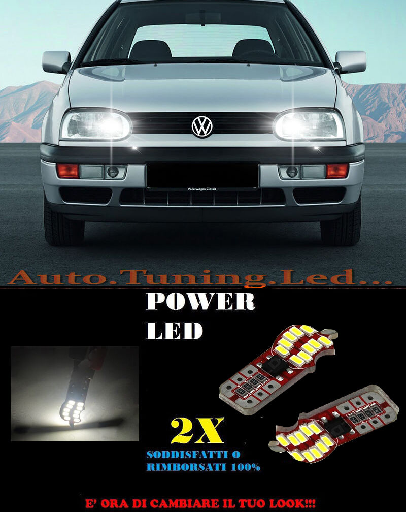 POSITION LIGHTS VW GOLF 3 91-97 CANBUS T10 WHITE 20 LED SUPER QUALITY