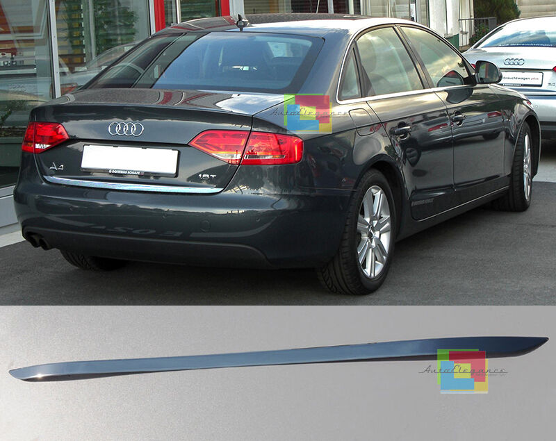 MODANATURA ADESIVA AUDI A4 B8 2008-2014 BERLINA CROMATURA POSTERIORE ACCIAIO-