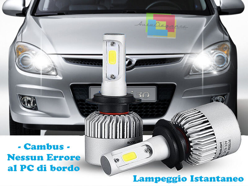 LAMPADE ABBAGLIANTI LED HYUNDAI i30 07-11 LAMPEGGIO ISTANTANEO 6000K CREE