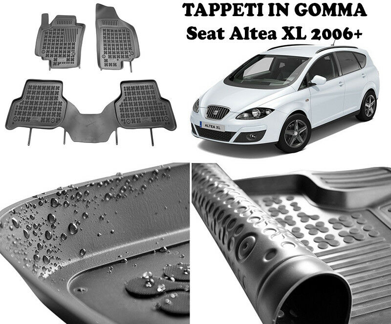 Seat Altea XL 2006 IN POI TAPPETINI AUTO IN GOMMA - TAPPETI TOP QUALITA -1-