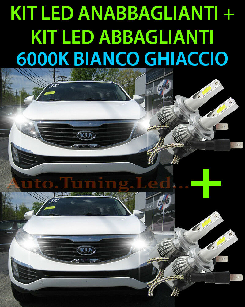 KIT LED LAMPADE ABBAGLIANTI & ANABBAGLIANTI PER KIA SPORTAGE 2010-2015 -.