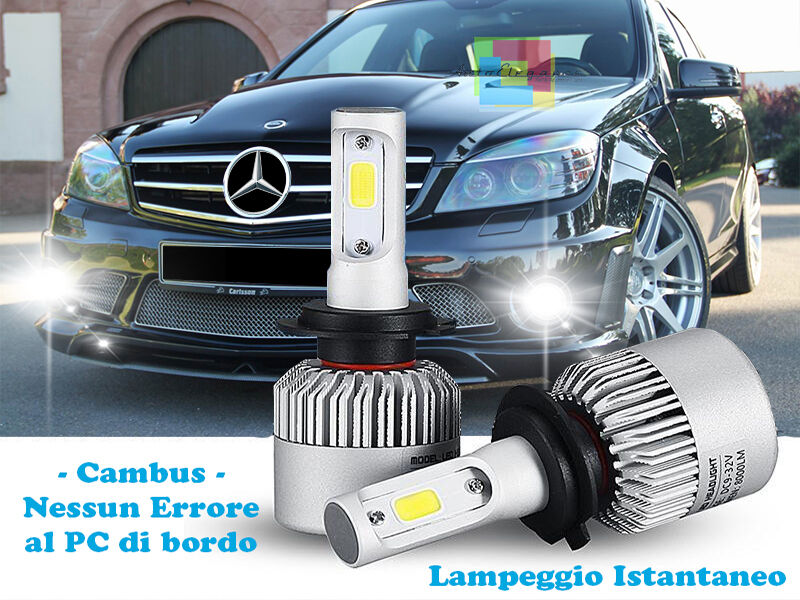 LAMPADE FENDINEBBIA A LED CREE MERCEDES CLASSE C W204 CAMBUS BIANCO GHIACCIO