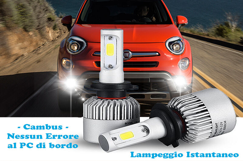 CREE LED FOG LIGHTS FIAT 500X CAMBUS 6000K ICE WHITE