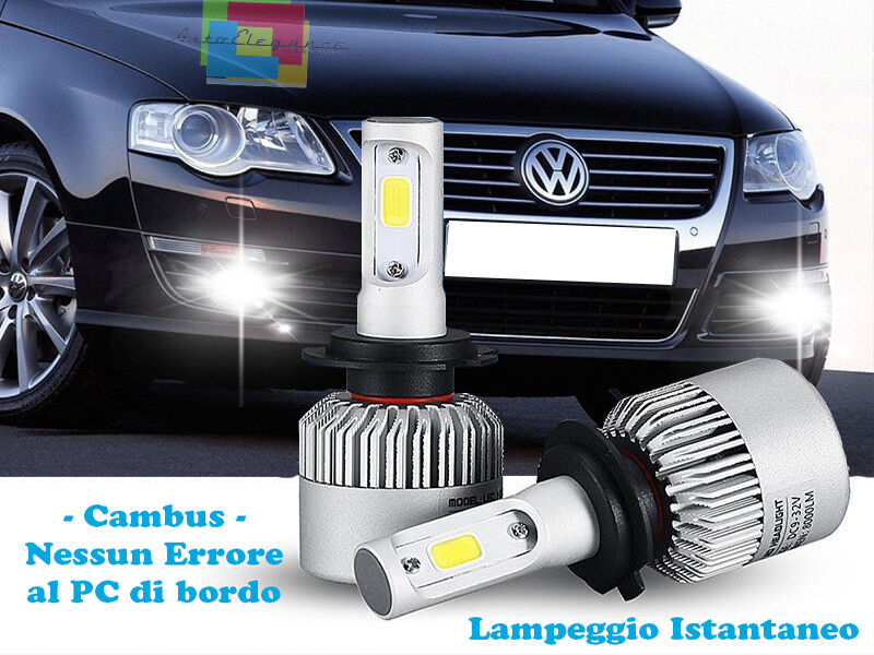 LAMPADE FENDINEBBIA A LED VW PASSAT B6 2005-2010 CAMBUS BIANCO CREE