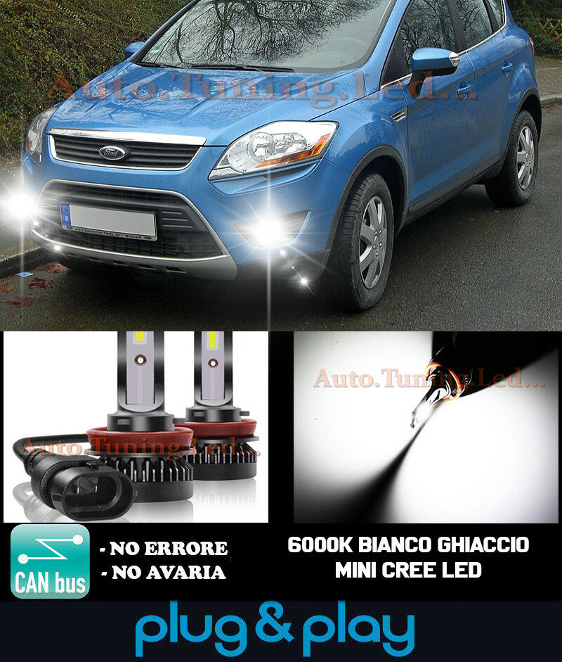 CREE LED FOG LIGHTS FORD KUGA I CAMBUS ICE WHITE 8000LM
