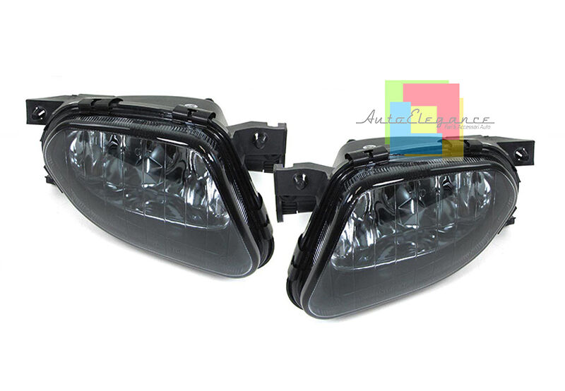 BLACK SMOKE FOG LIGHTS + H11 BULBS FOR MERCEDES E-CLASS W211 02-06