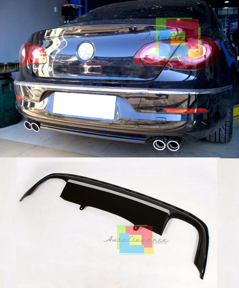 REAR DIFFUSER VW PASSAT CC 2008-2012 UNDER BUMPER DOUBLE EXHAUST