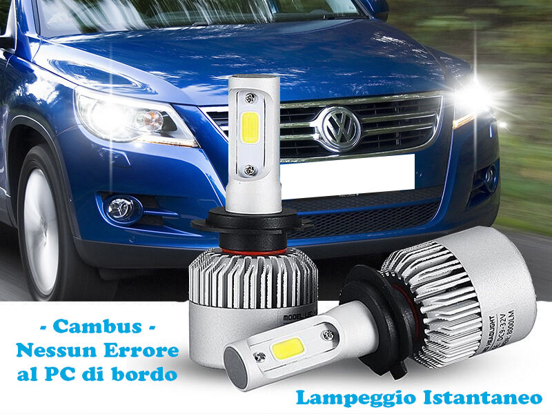 LAMPADE ANABBAGLIANTI LED VW TIGUAN 2007-2011 ISTANTANEO 6000K CREE