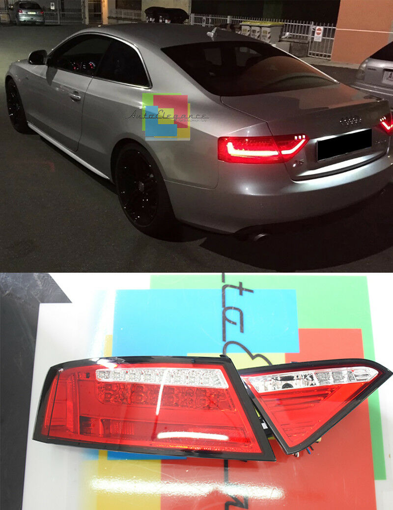 FARI POSTERIORI FRECCIA LED FANALI LIGHTBAR AUDI A5 COUPE 2007-2011 LOOK LIFT