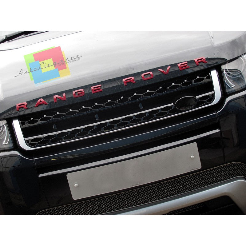 LAND ROVER RANGE ROVER EVOQUE 2011-2015 AUTOBIOGRAPHY LOOK FRONT GRILLE BLACK WITH SATIN EDGE