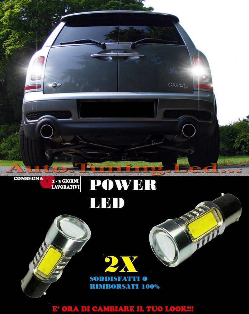 MINI CLUBMAN R55 6000K LED REVERSING LIGHTS P21W BA15 CANBUS NO ERROR