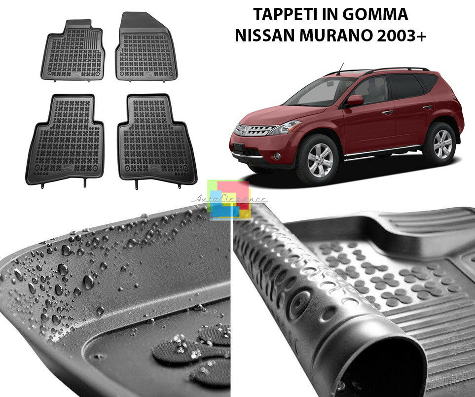NISSAN MURANO 2003 IN POI TAPPETINI AUTO IN GOMMA - TAPPETI TOP QUALITA -1-