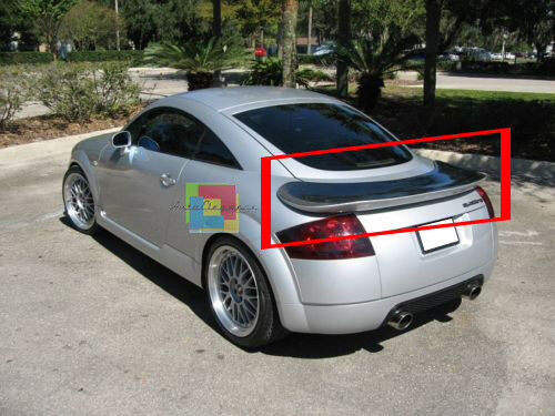 SPOILER TUNING POSTERIORE SUL COFANO PER AUDI TT 8N 1998-2006 -1-