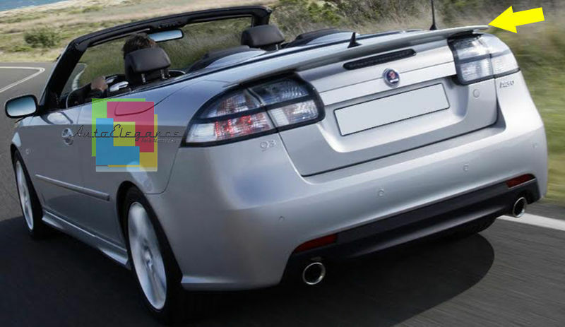 SPOILER SUL COFANO POSTERIORE SAAB 9-3 2002-2012 CABRIOLET LOOK SPORTIVO