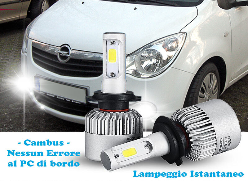 LAMPADE FENDINEBBIA A LED CREE OPEL AGILA B 2008+ CAMBUS BIANCO GHIACCIO