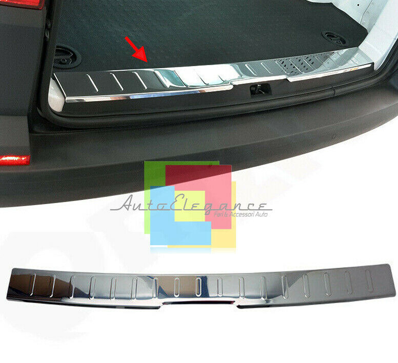 PIASTRA CROMATA INTERNO POSTERIORE VW T6 TRANSPORTER CARAVELLE MULTIVAN INOX