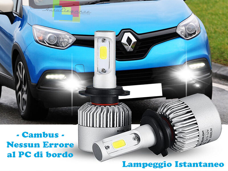 LAMPADE FENDINEBBIA A LED RENAULT CAPTUR 2013+ CAMBUS BIANCO CREE