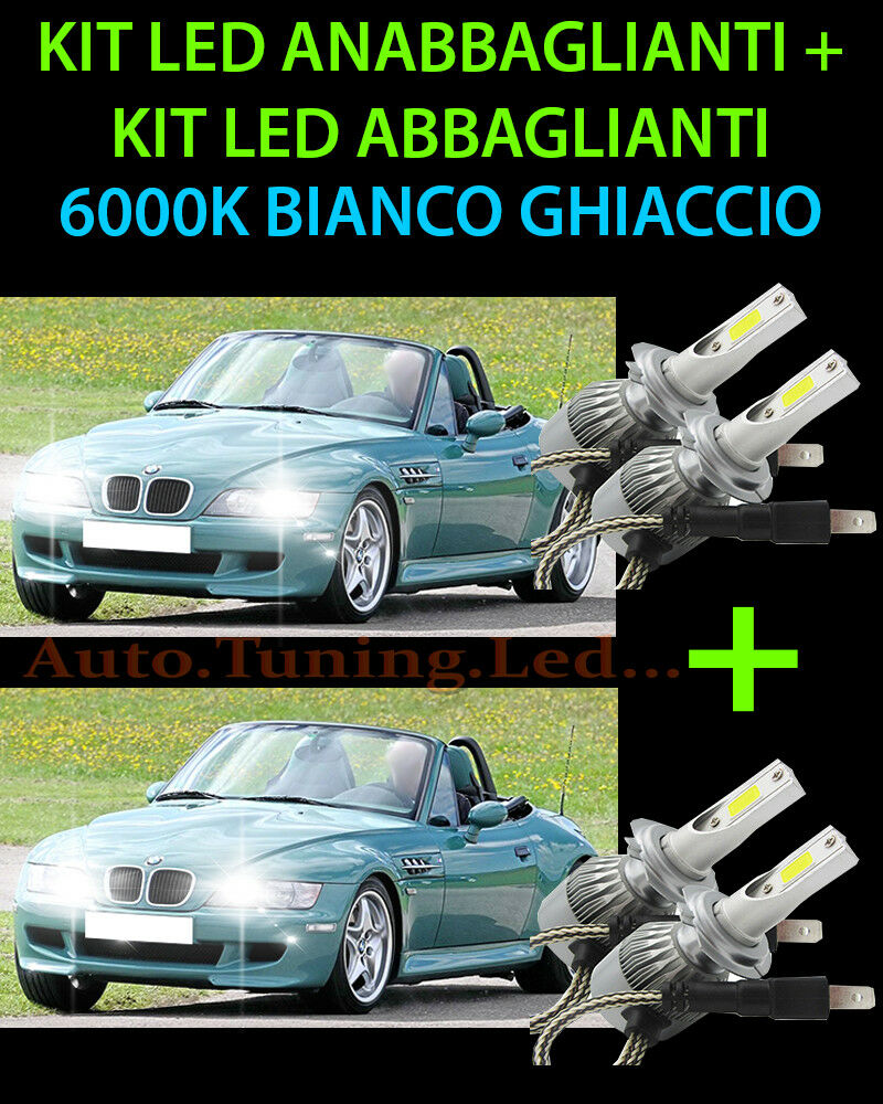 KIT LED LAMPADE ABBAGLIANTI & ANABBAGLIANTI PER BMW Z3 1997-2003 -.