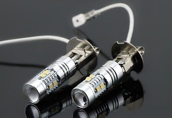 ALFA GIULIETTA LAMPADE FENDINEBBIA H3 LED CREE RESISTENZA CANBUS 6000K COPPIA AUTOELEGANCERICAMBI