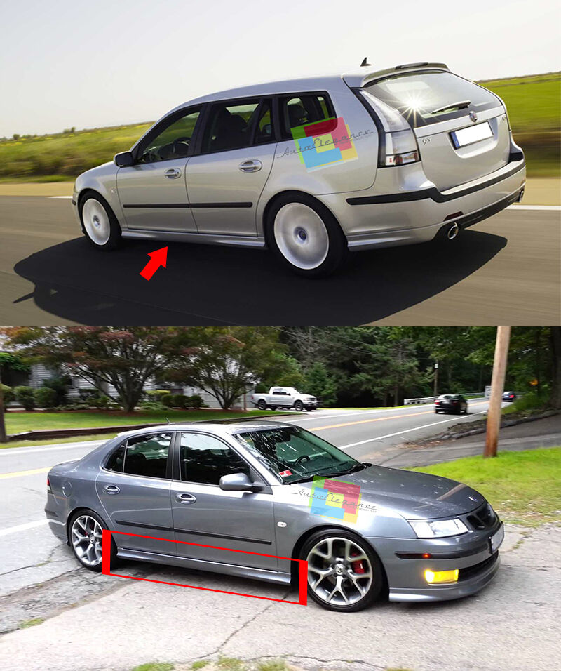 SAAB 93 9-3 02-08 SEDAN STATION WAGON SIDE SKIRTS UNDER Aero
