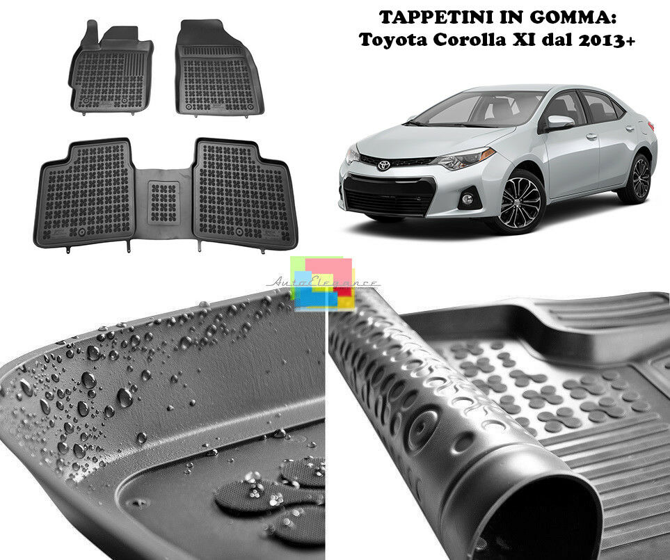 Toyota Corolla XI 2013+ RUBBER CAR MATS - TOP QUALITY MATS -1