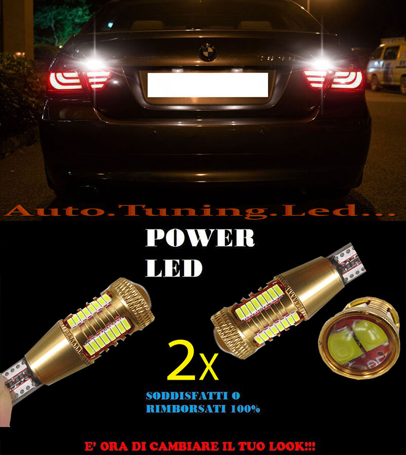 BMW SERIE 3 E90 E91 LAMPADE RETROMARCIA LED T15 W16W SUPER QUALITA NO ERROR AUTOELEGANCERICAMBI