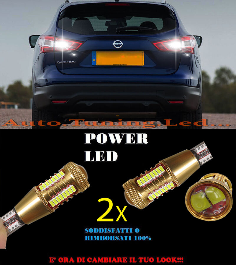 NISSAN QASHQAI J11 LAMPADE RETROMARCIA LED T15 W16W SUPER QUALITA NO ERROR