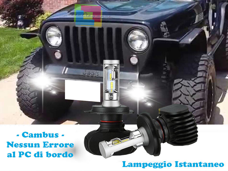 LAMPADE FENDINEBBIA LAMPEGGIO ISTANTANEO LED JEEP WRANGLER II 96-07 CREE
