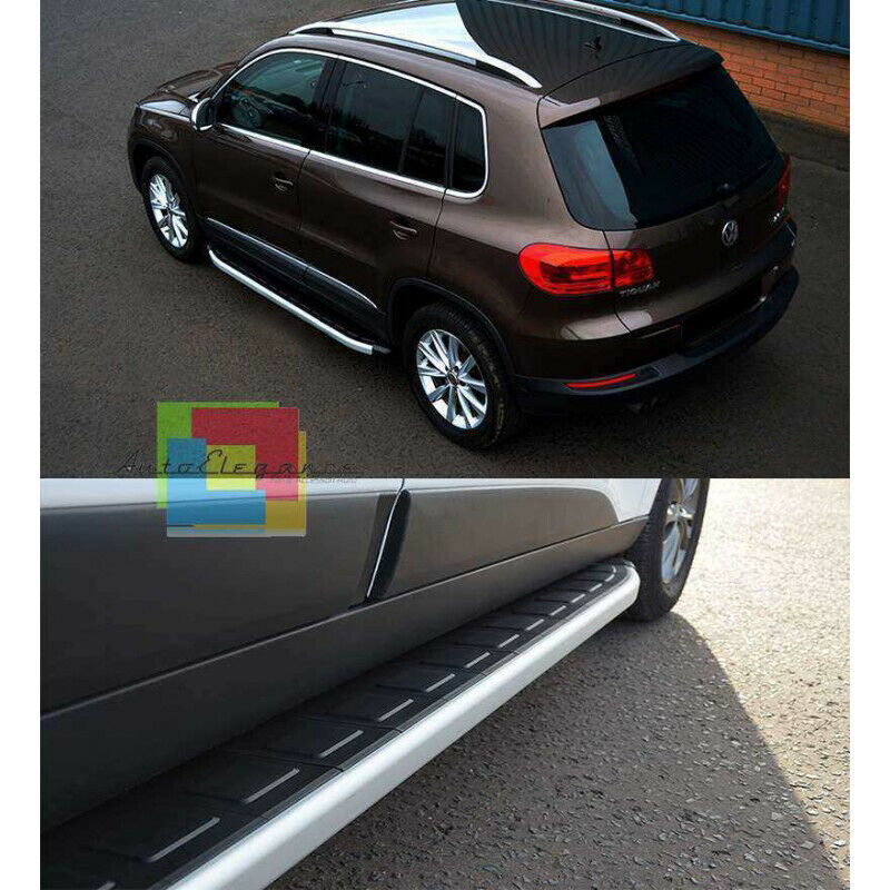 PEDANE LATERALI VW TIGUAN 2007-2015 SOTTO PORTA ANTISCIVOLO