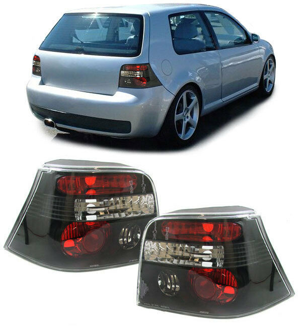 FARI POSTERIORI FONDO NERO FANALI SPORTIVI - VW Golf 4 1997-2004 LOOK TUNING