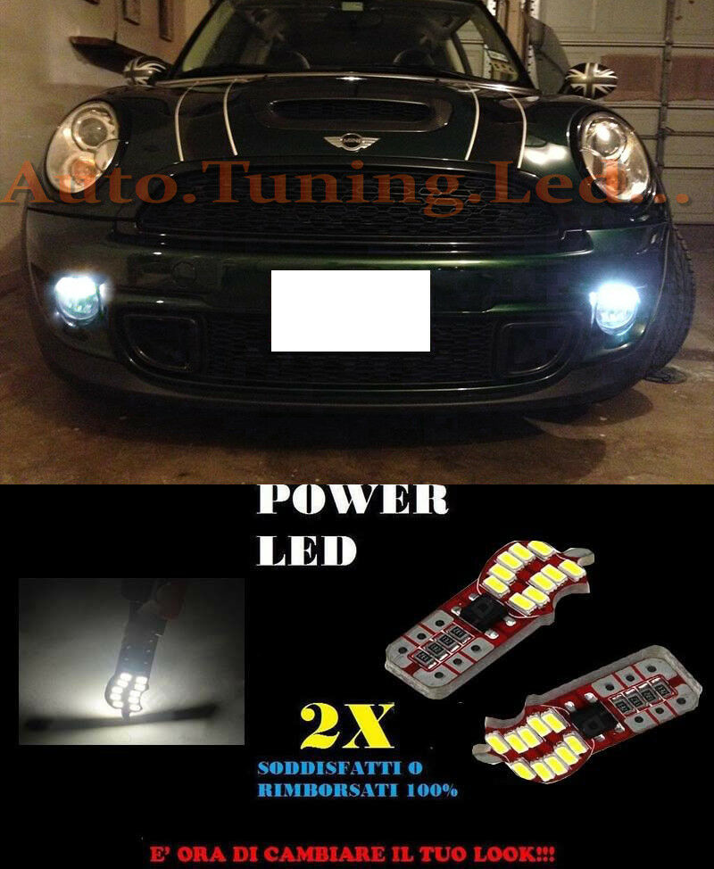 POSITION LIGHTS MINI COOPER R56 2005-2013 CANBUS T10 WHITE 20 LED SUPER QUALITY
