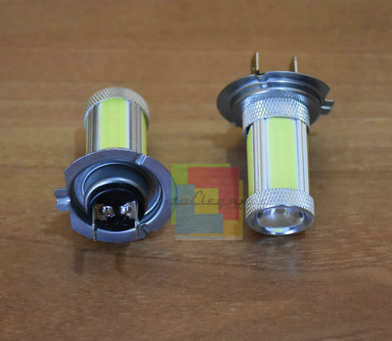 2x LAMPADE AUTO H7 LED CREE COB CANBUS 6000K BIANCO GIACCIO XENON POSIZIONI AUTOELEGANCERICAMBI