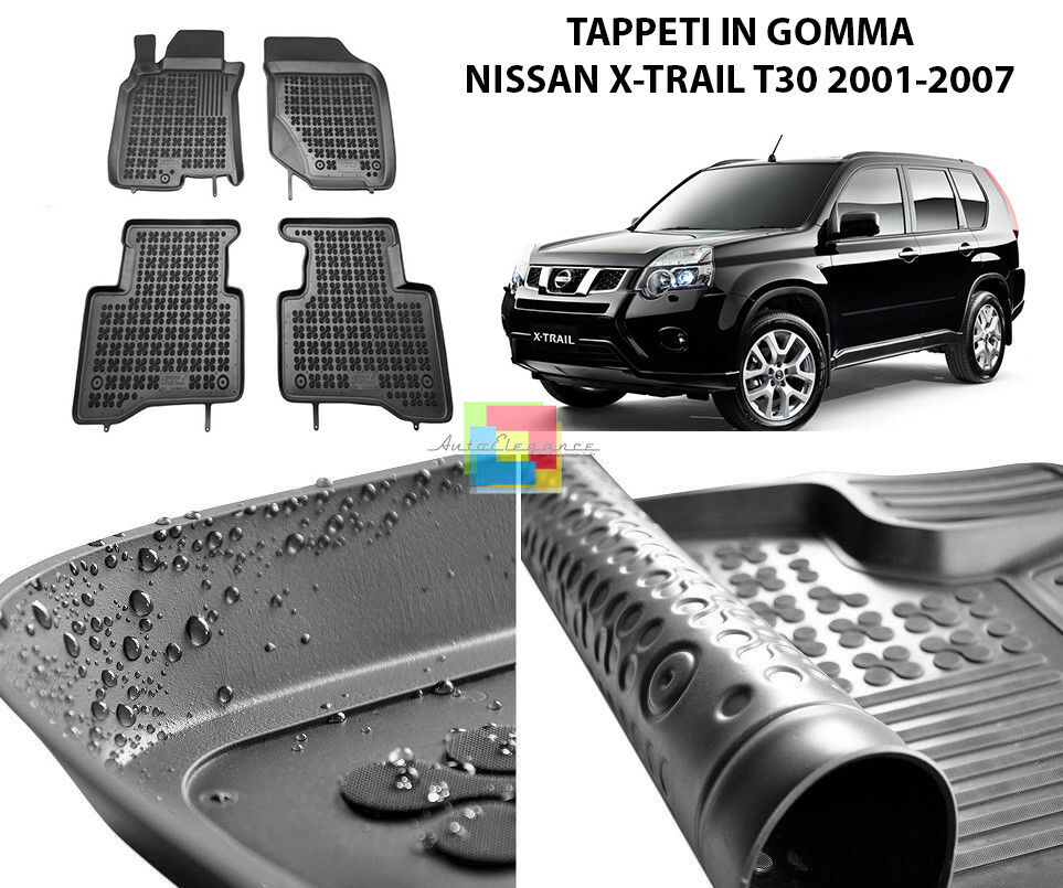 NISSAN X-TRAIL T30 2001-2007 RUBBER CAR MATS - TOP QUALITY MATS -1-