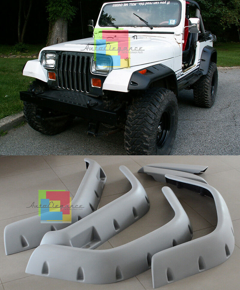 SET OF 15 CM WIDENED SIDE WHEEL ARCH FENDERS JEEP Wrangler YJ 1987-1997 -.