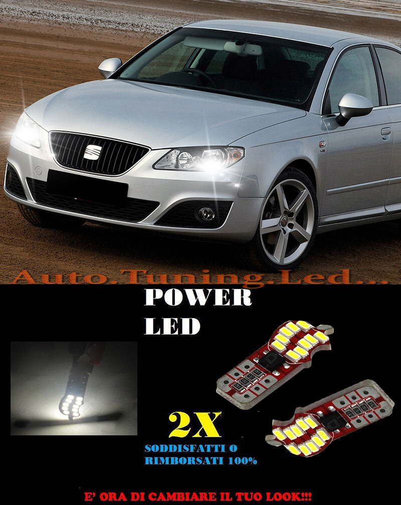 LUCI POSIZIONE SEAT EXEO - EXEO ST CANBUS T10 BIANCO 20 LED SUPER QUALITA