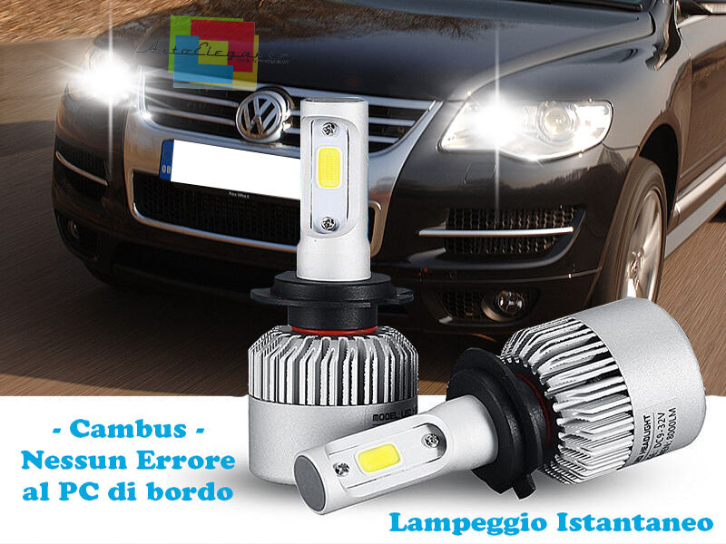 LED HIGH BEAM LAMPS VW TOUAREG 2002-2010 INSTANT FLASH 6000K CREE