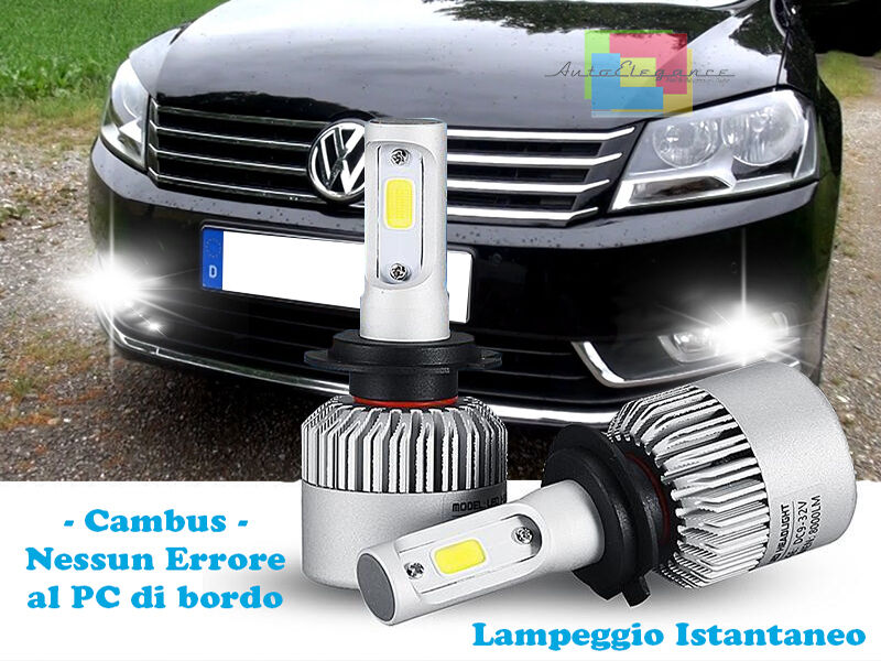 LAMPADE FENDINEBBIA A LED CREE VW PASSAT 3C B7 2010-2015 CAMBUS BIANCO GHIACCIO