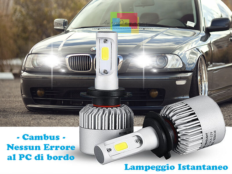 LED HIGH BEAM LAMPSBMW 3 SERIES E46 COUPE 99-03 INSTANT FLASH 6000K