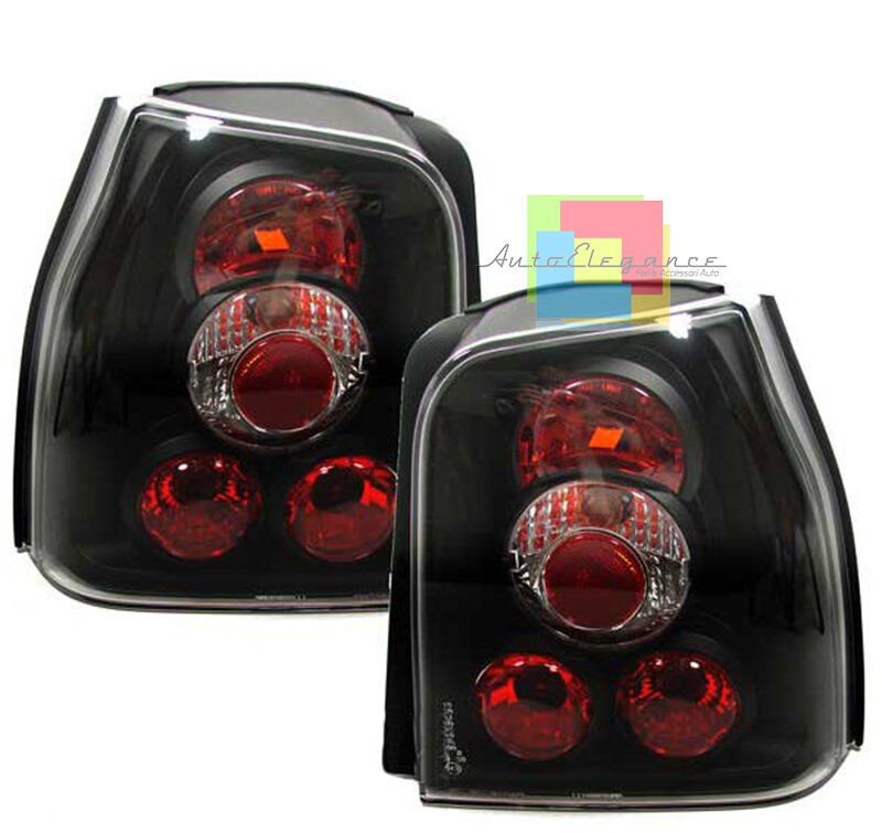 SEAT AROSA 1997-2000 / VW LUPO 1998+ BLACK & RED REAR LIGHTS