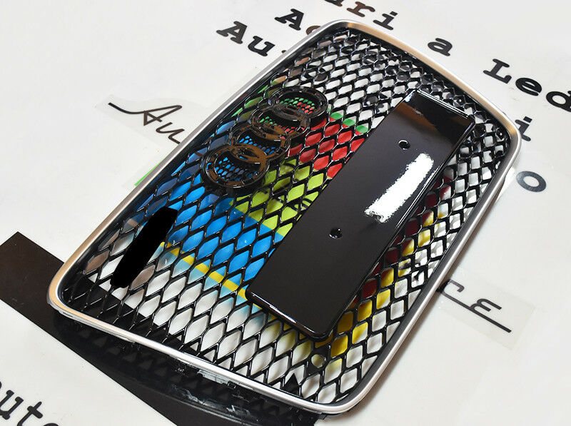 GRIGLIA ANTERIORE BORDO CROMATO AUDI Q7 4L 2006-2014 CALANDRA RSQ7 NIDO D'APE