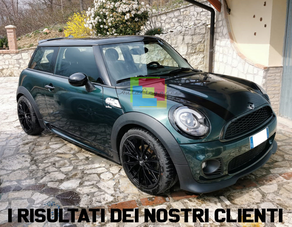 COPPIA FARI ANTERIORI LENTICOLARI H9 MINI COOPER R55 R56 R57 2006+ DIURNE LED AUTOELEGANCERICAMBI