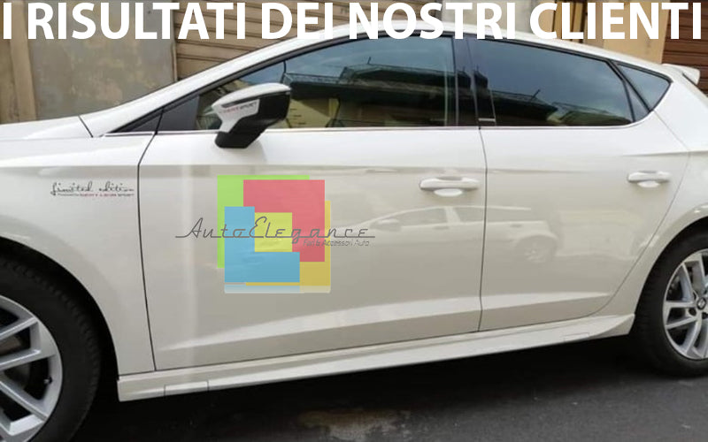 SEAT LEON MK3 5F 2012+ 5 PORTE E SPORTS TOURER MINIGONNE LATERALI SOTTO PORTA